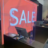 Mobile Plexiglas Schutzwand