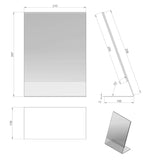 Info & Werbetischaufsteller aus Plexiglas