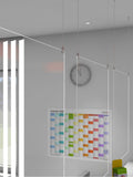 Mobile Plexiglas Schutzwand zum Abhängen von Decken